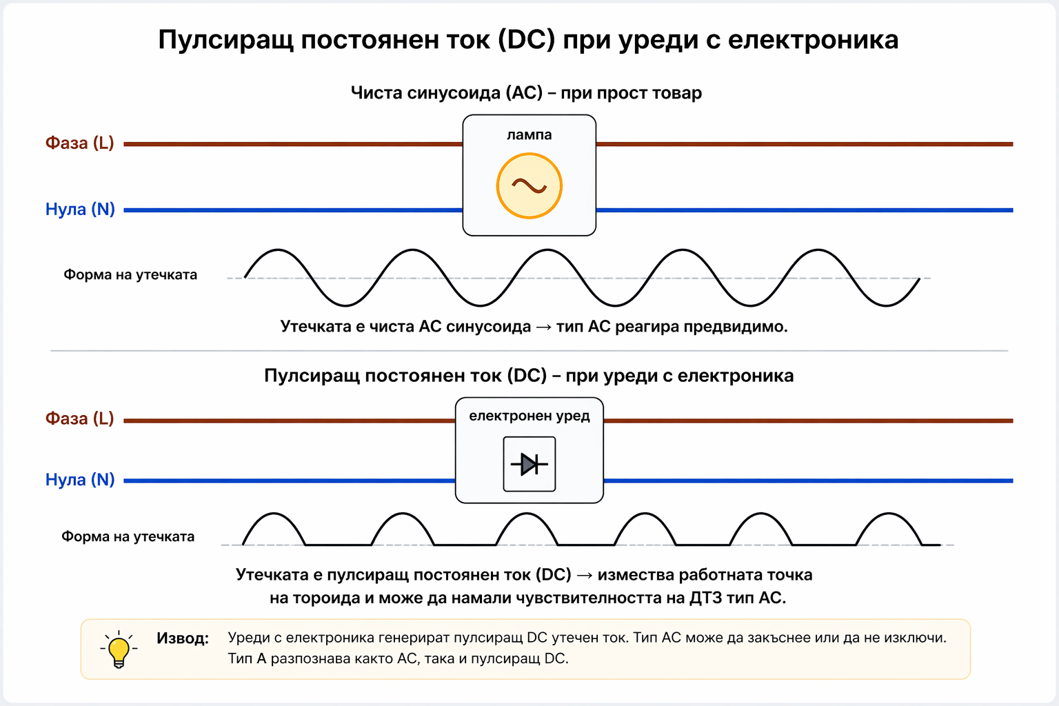 Синусоидален ток при резистивен товар