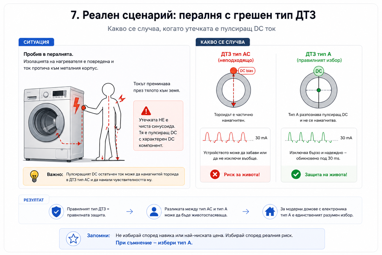 Пералня с електроника и нужда от ДТЗ тип A